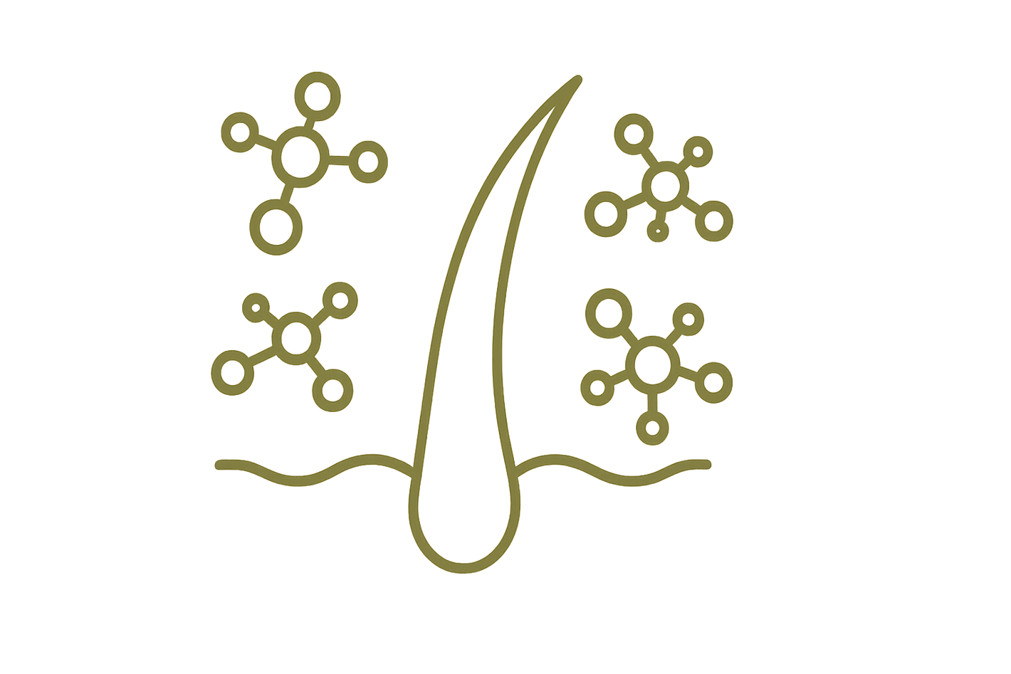 Five specialized peptides icon transparent