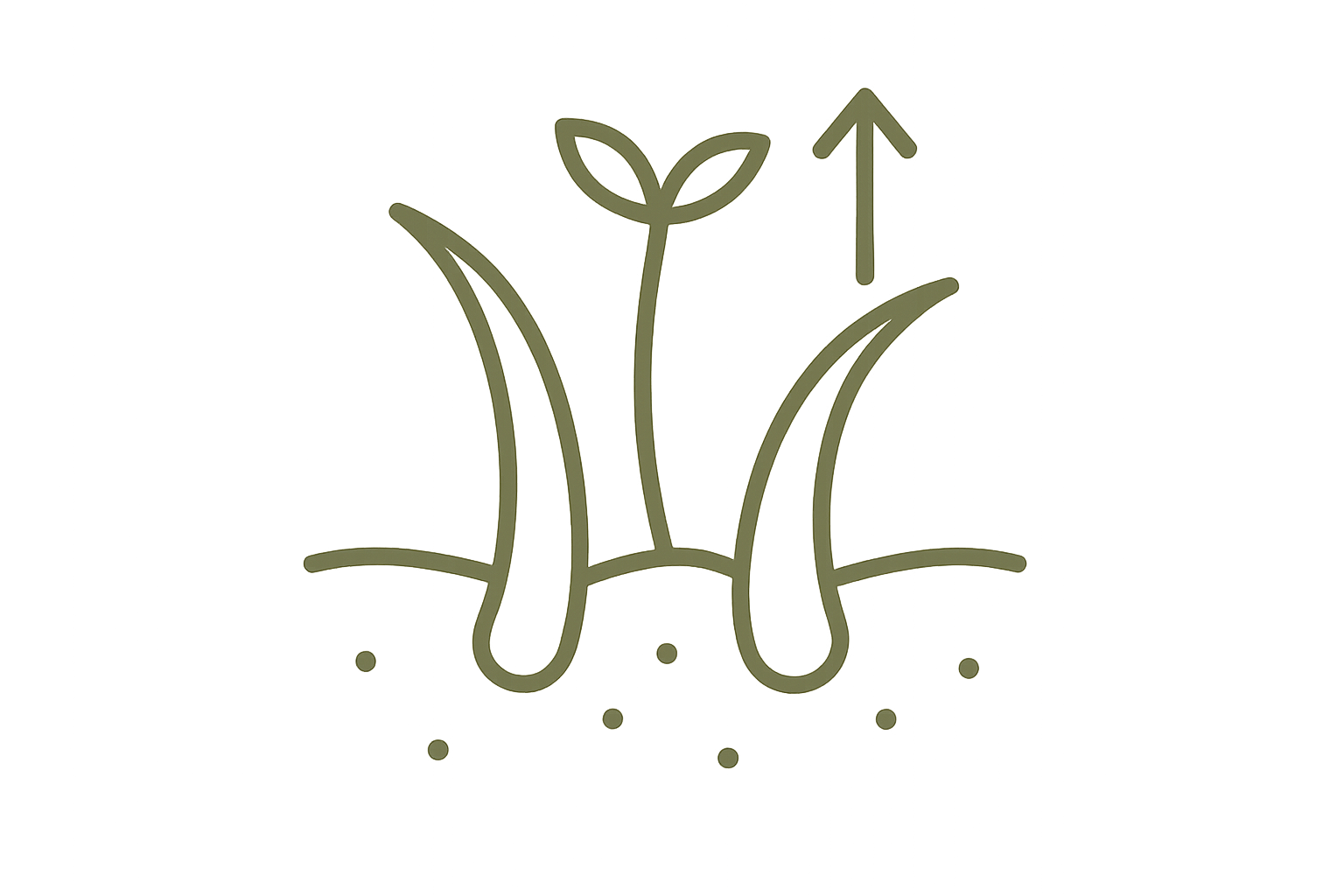 Nourished scalp icon transparent